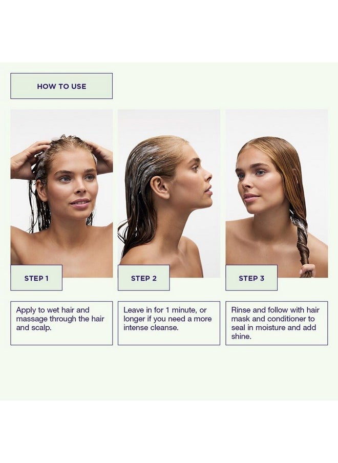 Maria Nila Purifying Cleanse, Shampoo 11.8 Fl Oz, Deep Cleansing, Removes Build-up & Residue, Peppermint & Aloe Vera Refresh and Condition Hair & Scalp