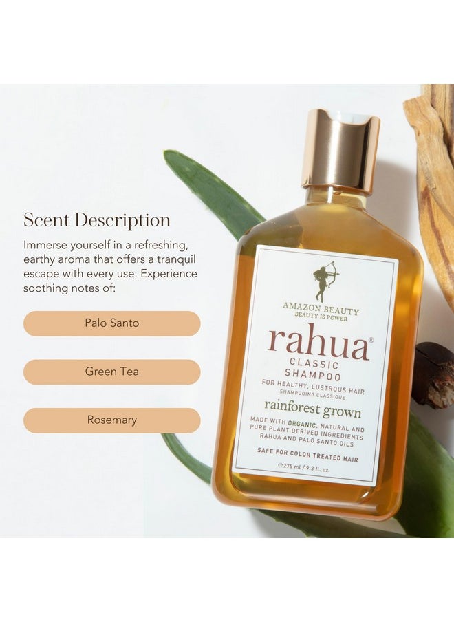 Rahua Classic Hair Shampoo, 9.3 Fl Oz, Organic, Sulfate-Free, Plant-Based, Woodsy & Earthy, with Palo Santo Oil for Scalp Care & Silky Hair