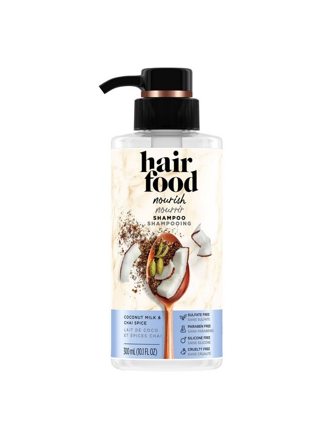 Hair Food Shampoo Coconut Milk and Chai Spice, Avocado & Argan Oil, 10.1 Oz