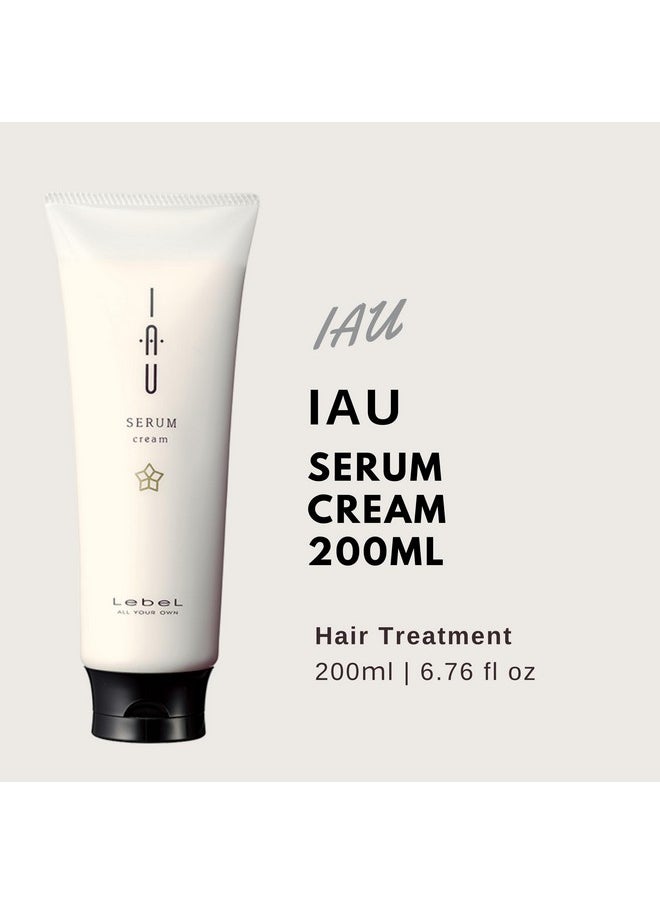 Lebel IAU Serum Cleansing Hair Shampoo 200ml & Lebel IAU Serum Cream 200ml Set (Green Tea Set)