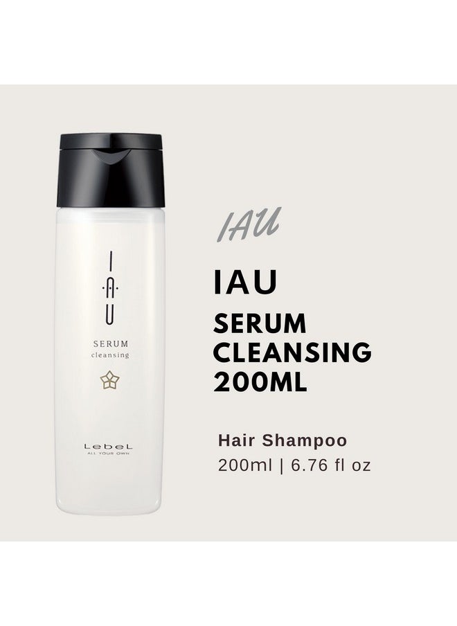 Lebel IAU Serum Cleansing Hair Shampoo 200ml & Lebel IAU Serum Cream 200ml Set (Green Tea Set)