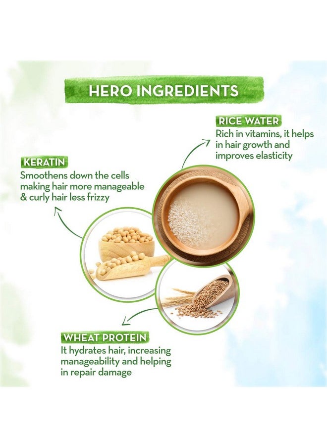 Mamaearth Rice Water Shampoo with Rice Water & Keratin For Damage Repair - 250 ml Reduces Split Ends | Prevents Breakage