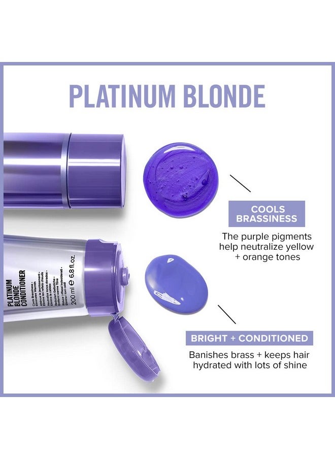 Paul Mitchell Platinum Blonde Purple Shampoo, Cools Brassiness, Eliminates Warmth, For Color-Treated Hair + Naturally Light Hair Colors, 10.14 fl. oz.