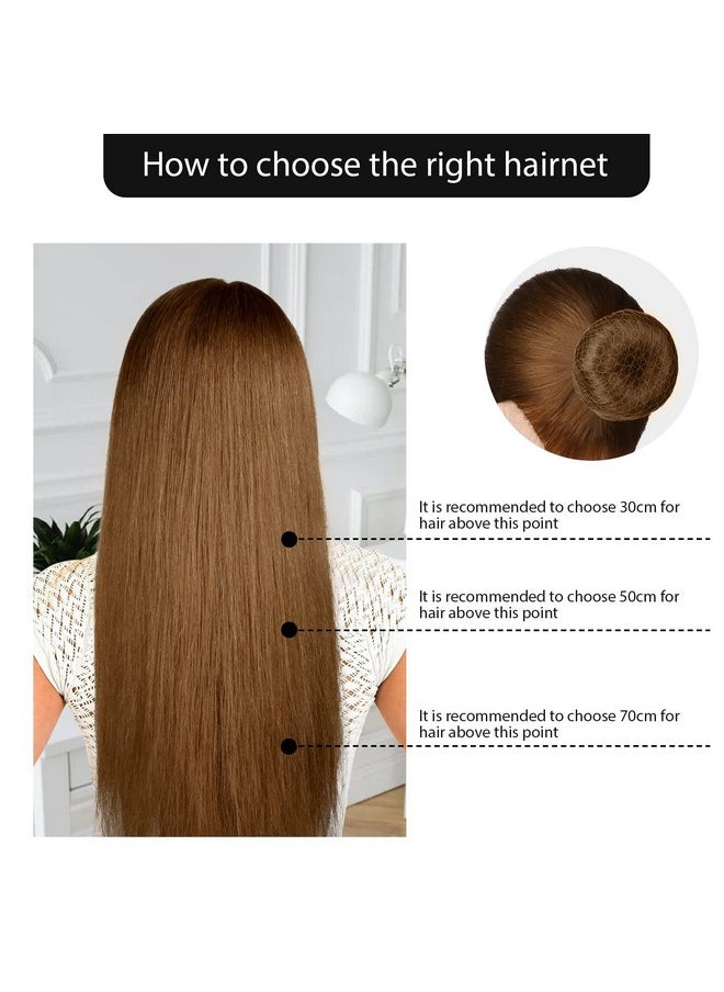Teenitor Hair Accessories Hair Net Set, Includes 40pcs Invisible Hair Nets for Ballet Recital & 80pcs Bobby Pins for Bun Maker, Brown, 3 Size
