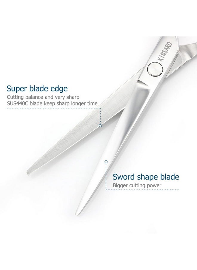 Barber Scissors Professional Hair Scissors Hair Shears Haircut Scissors 6 Inch 440c Barber Shears Hairdresser Scissors Hair Cutting Scissors KINSARO