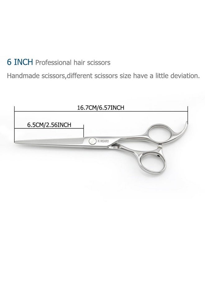 Barber Scissors Professional Hair Scissors Hair Shears Haircut Scissors 6 Inch 440c Barber Shears Hairdresser Scissors Hair Cutting Scissors KINSARO