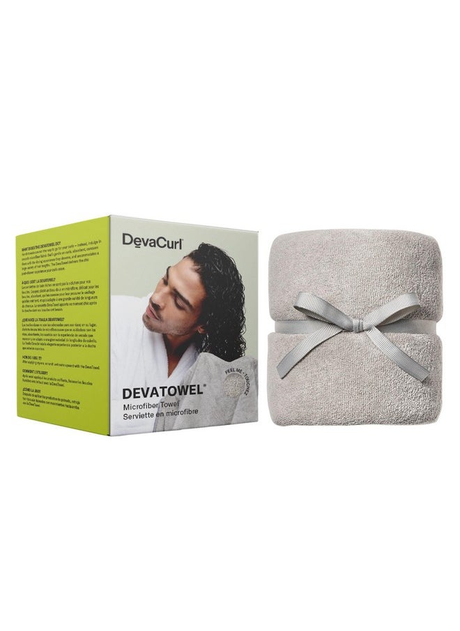 DevaCurl Microfiber Anti-Frizz Hair Towel | Gently Dries | Gray