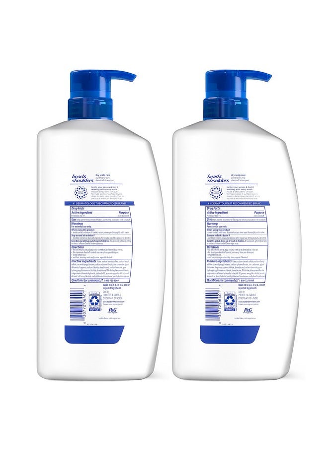 Head & Shoulders Shampoo, Daily-Use Anti-Dandruff Paraben Free Treatment, Dry Scalp Care with Almond Oil, 32.1 fl oz, Twin Pack