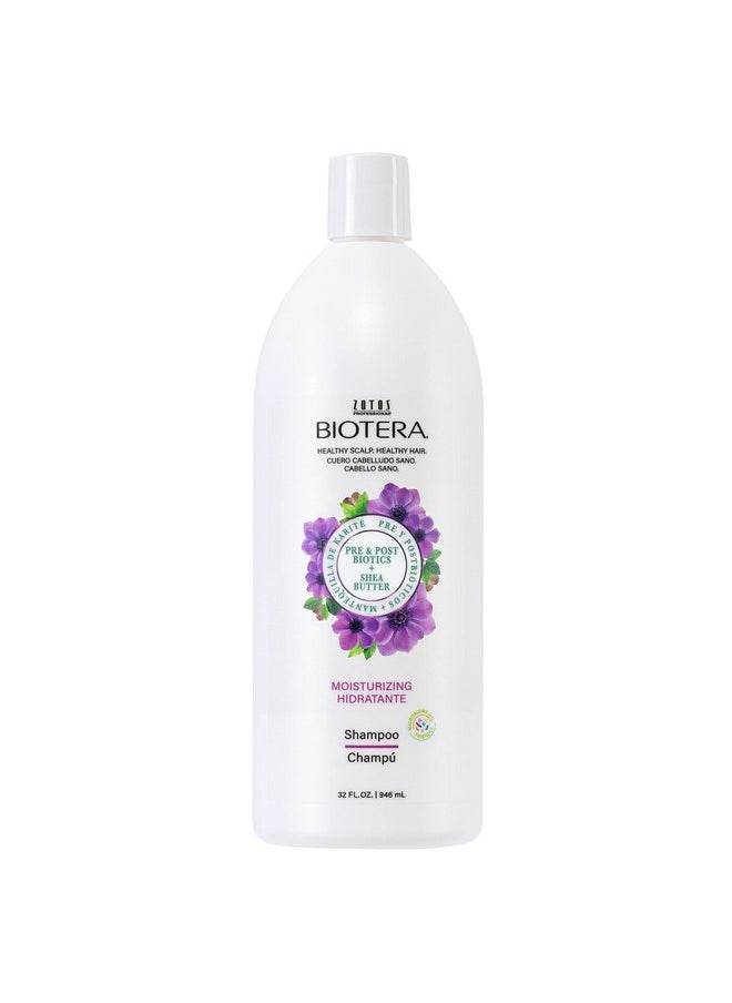 Biotera Moisturizing Shampoo | Hydrates & Moisturizes Dry, Medium, Fine Hair | Microbiome Friendly | Vegan & Cruelty Free | Paraben Free | Color-Safe | 32 Fl Oz