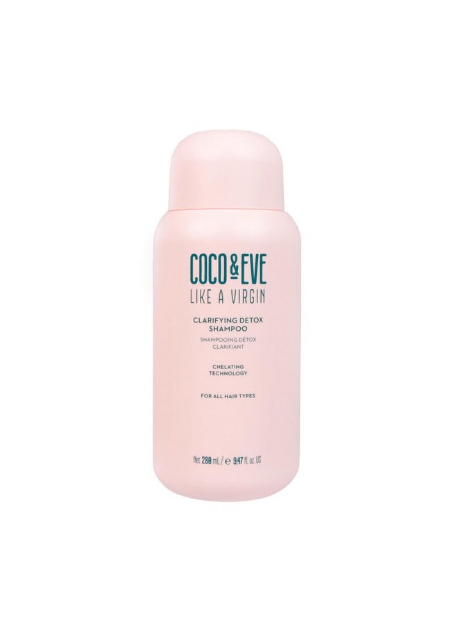 Coco and Eve Clarifying Detox Shampoo. Remove Hard Water & Product Build Up. With Hibiscus Cider Vinegar to Detox Scalp. Color Safe & Non-Stripping. (280 ml)