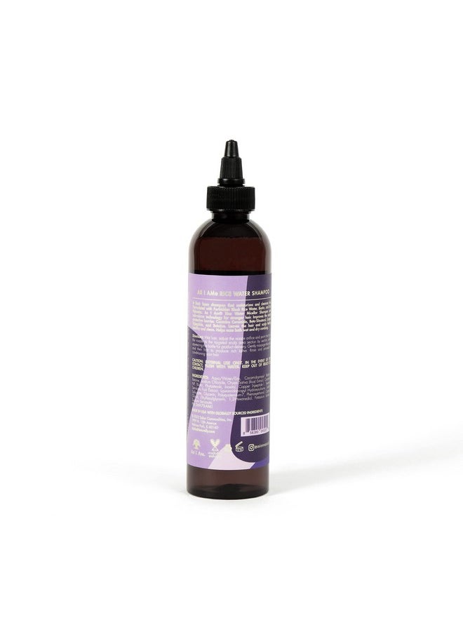 As I Am Rice Water Shampoo 8 oz - with Forbidden Black Rice, Saw Palmetto, Biotin - Gentle Cleanser - Moisturizing - Vegan & Cruelty Free - Sulfate Free - Paraben Free - For All Hair Types