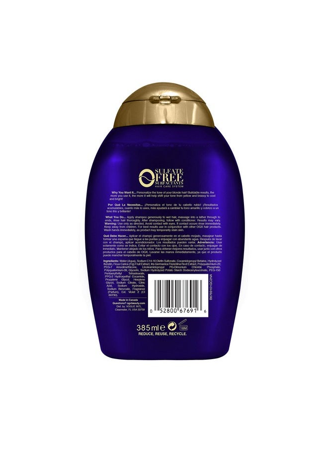 OGX Impecca-Blonde Purple Toning Shampoo, 13 fl oz