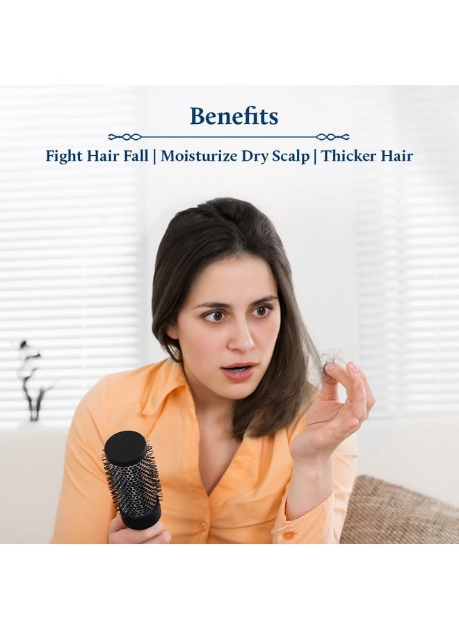 Blue Nectar Anti Hair Fall Shampoo with Amla, Honey and Mulethi, Paraben and Sulfate Free Shampoo for Women and Men | Plant Based Hair Shampoo for Thick Hair (10 Herbs, 200 ml)