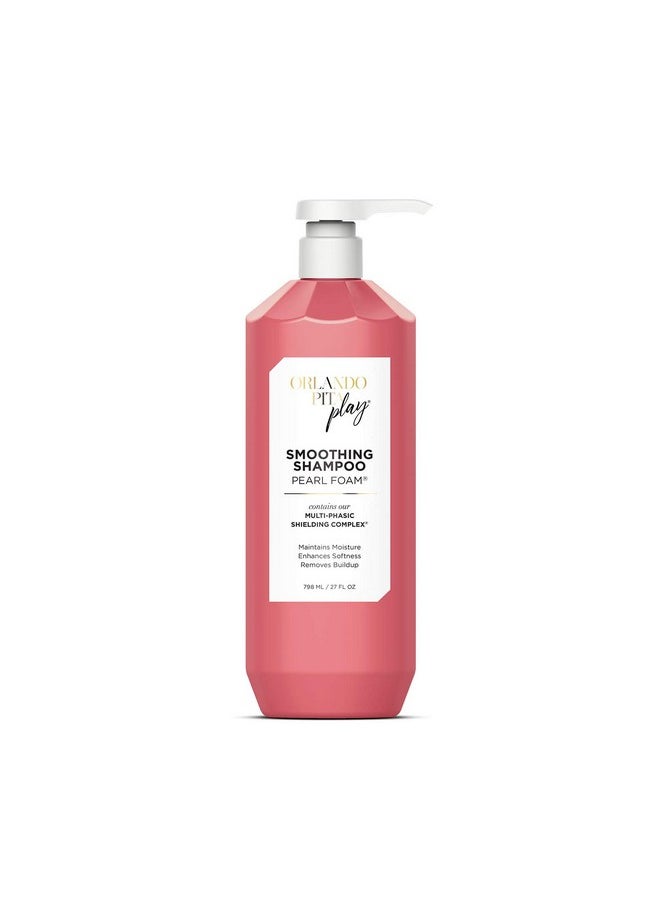 ORLANDO PITA PLAY Salon Size Pearl Foam Smoothing Shampoo for Textured, Damaged or Color-Treated Hair, Maintains Moisture, Enhances Shine, & Removes Buildup, 27 Fl. Oz.