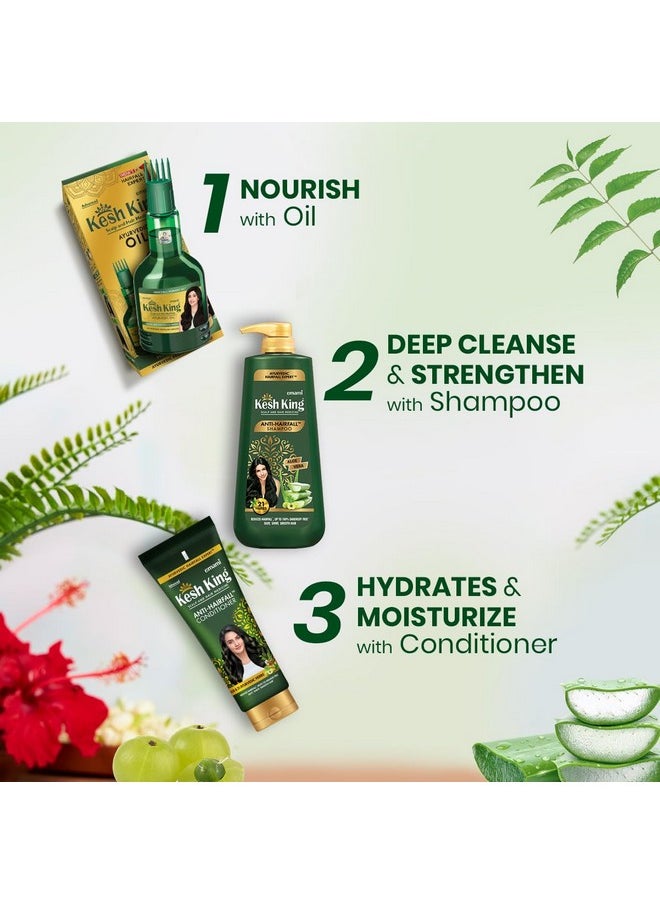 Kesh King Ayurvedic Anti-Hairfall Shampoo | Reduces hairfall | 21 Ayurvedic herbs | No Paraben & No Silicon | Enriched with Aloe Vera, Bhringraja & Amla | 1000 ml
