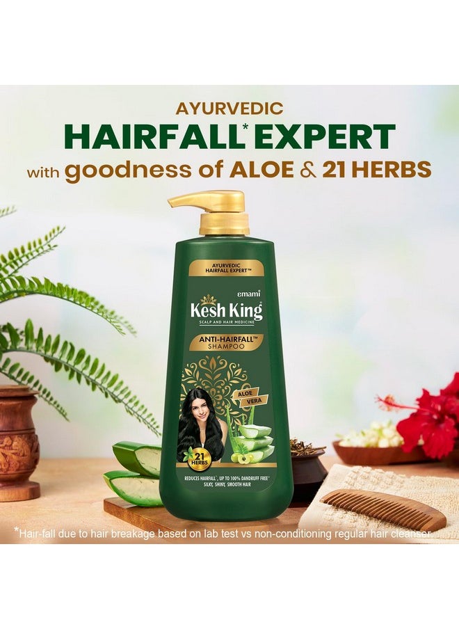 Kesh King Ayurvedic Anti-Hairfall Shampoo | Reduces hairfall | 21 Ayurvedic herbs | No Paraben & No Silicon | Enriched with Aloe Vera, Bhringraja & Amla | 1000 ml