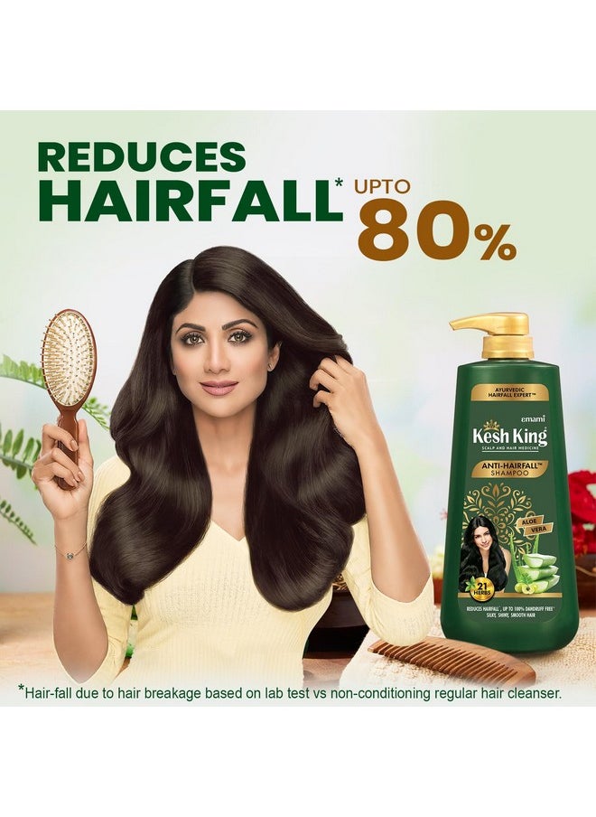 Kesh King Ayurvedic Anti-Hairfall Shampoo | Reduces hairfall | 21 Ayurvedic herbs | No Paraben & No Silicon | Enriched with Aloe Vera, Bhringraja & Amla | 1000 ml