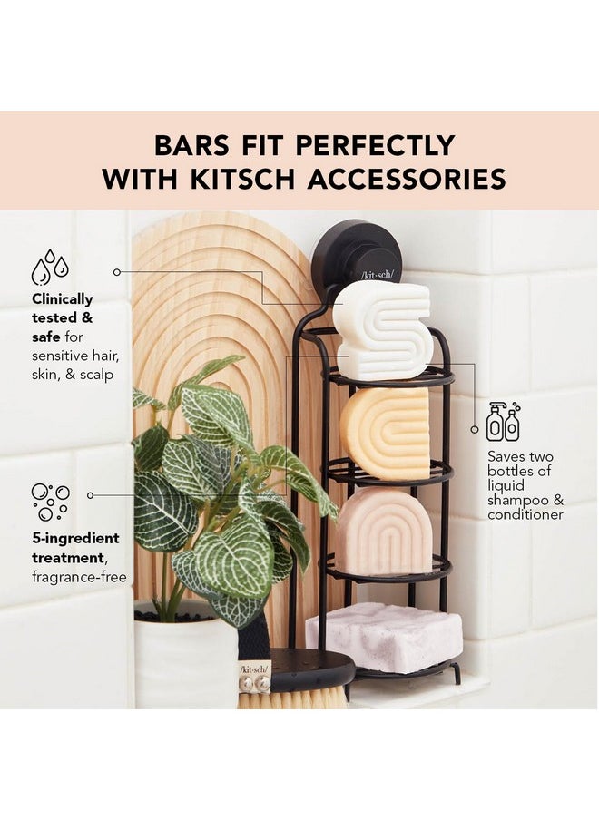 Kitsch 2-in-1 Shampoo Bar & Body Wash Bar for Sensitive Scalp & Skin, Made in US, Ultra Sensitive Shampoo Bars for Hair & Body, Vegan Soap Bar, 5 Ingredients Only, Scent Free, Paraben Free, 3.2oz