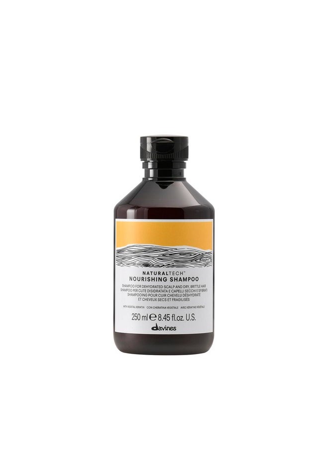 Davines Naturaltech NOURISHING Shampoo, Gentle Cleansing Action For Dehydrated Scalps And Dry, Brittle Hair, 8.45 fl. oz.