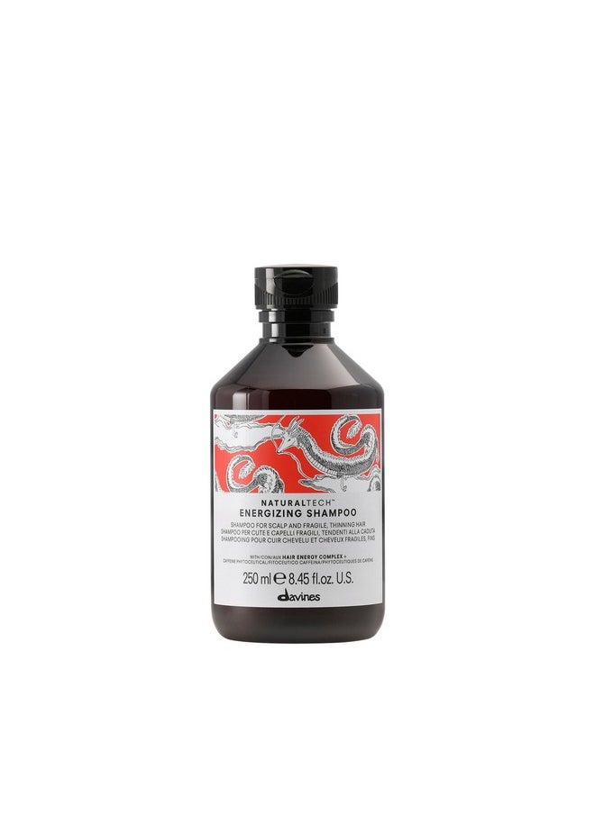 Davines Naturaltech ENERGIZING Shampoo Gentle Cleansing And Protection for Fragile Or Thinning Hair, Revitalize And Energize The Scalp 8.45 Fl. Oz.