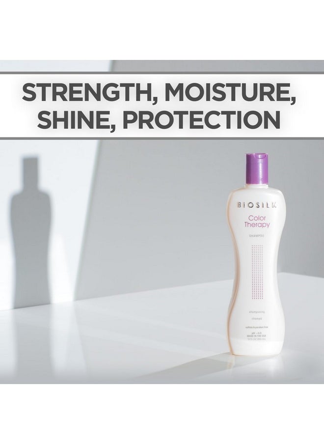 BioSilk Color Therapy Shampoo, Gently Cleanses Without Stripping Hair Color, Color Protection While Cleansing, Sulfate, Paraben & Cruelty-Free, 12 Oz
