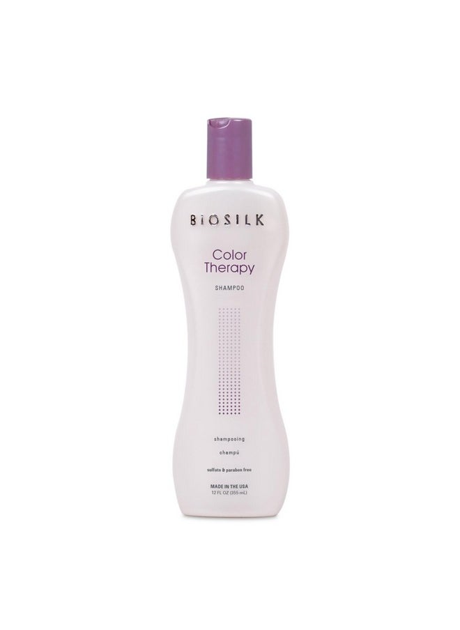 BioSilk Color Therapy Shampoo, Gently Cleanses Without Stripping Hair Color, Color Protection While Cleansing, Sulfate, Paraben & Cruelty-Free, 12 Oz