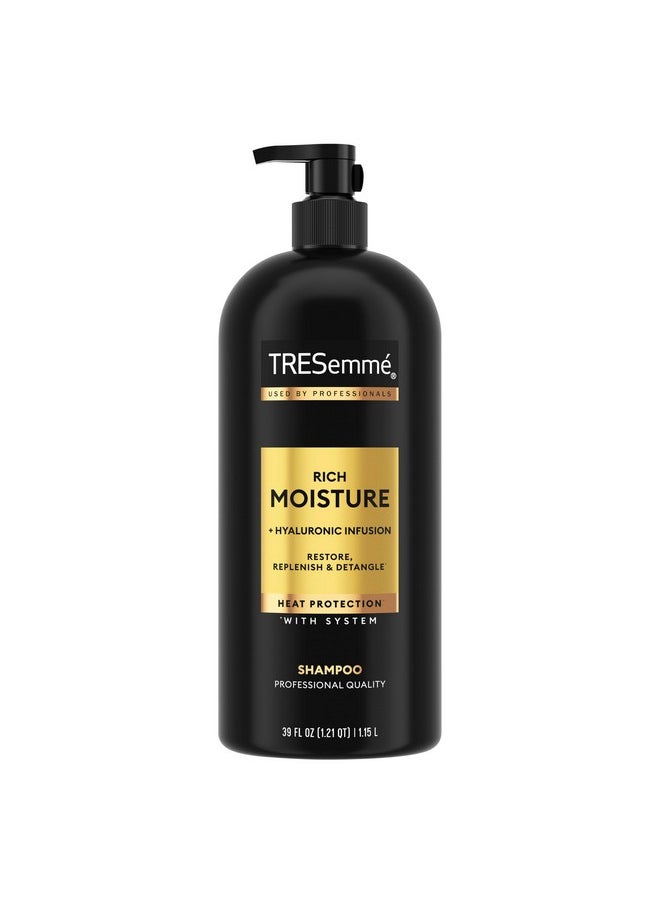 TRESemmé Rich Moisture Hydrating Shampoo with Pump for Dry Hair Formulated With Pro Style Technology 39 Fl Oz