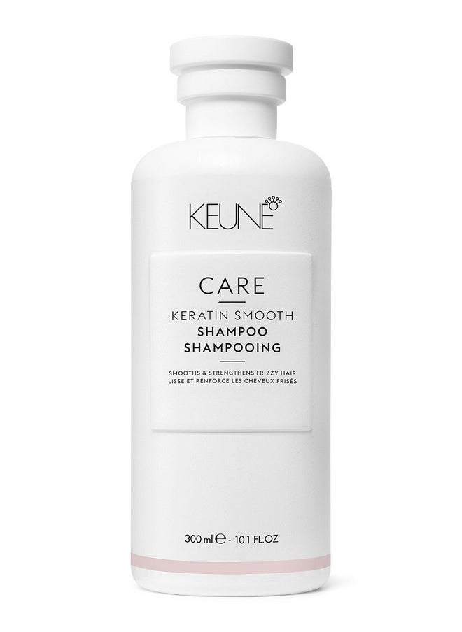 Keune Care Keratin Smoothing Shampoo, Frizz-Control & Moisturizing Cleanser for Smoother Hair, 10.1 Fl Oz