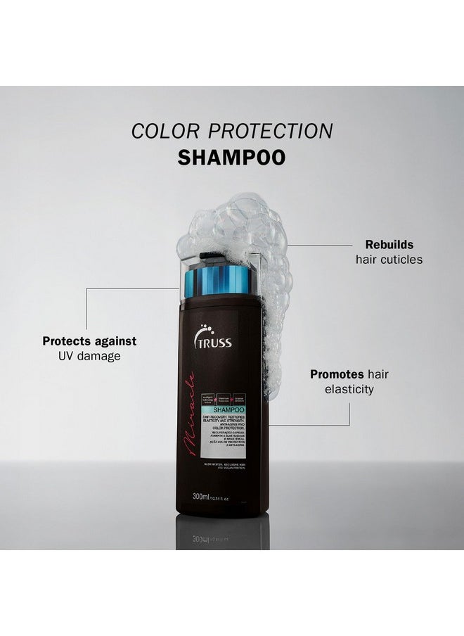 TRUSS Miracle Shampoo - 300ml Anti-Aging Color Protection Daily Shampoo for All Hair Types