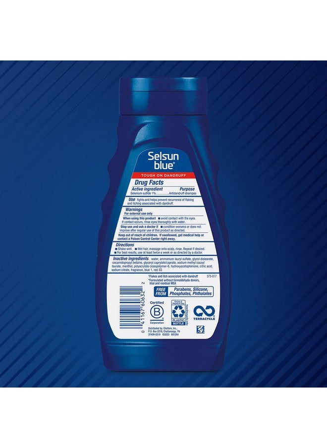 Selsun Blue Medicated Antidandruff Shampoo, Maximum Strength Scalp Treatment With Selenium Sulfide, 11 fl. oz.