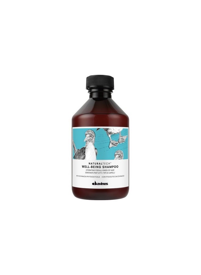 Davines Naturaltech WELLBEING Shampoo, Light And Gentle Cleansing To Moisturize, Protect and Enrich Without Changing Hair's Structure, 8.45 fl. oz.