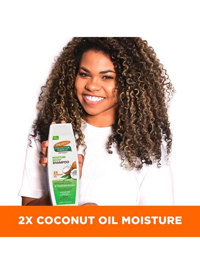 Palmer's Coconut Oil Shampoo for Moisture Boost of Dry, Damaged & Colour Treated Hair, Minimizes Tangles - 400ml