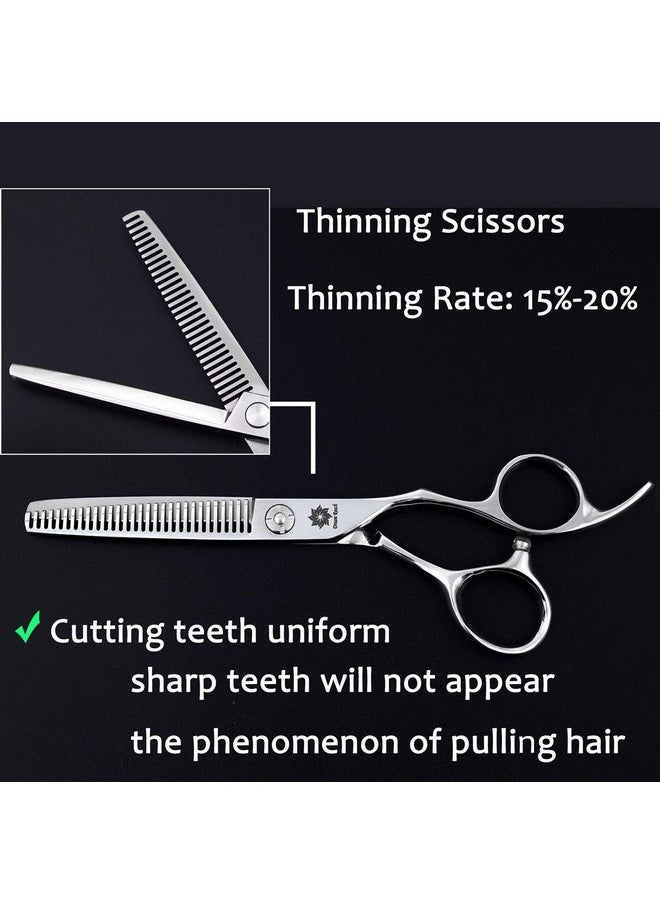 Dream Reach Professional 6 inches Hair Cutting Scissors Japanese 440C Steel Thinning Scissor for Men/Women Cutting for Salon/Barber/Home