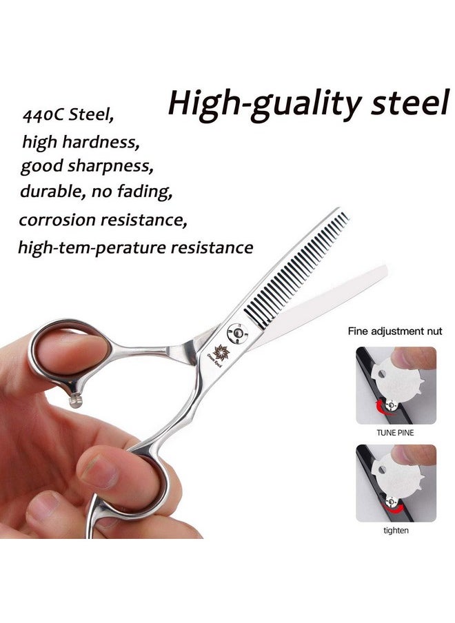 Dream Reach Professional 6 inches Hair Cutting Scissors Japanese 440C Steel Thinning Scissor for Men/Women Cutting for Salon/Barber/Home