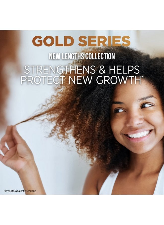 Pantene Gold Series New Lengths Root Stimulating Shampoo with Apricot Oil & Green Tea, for Natural, Textured, Curly, and Coily Hair, Sulfate-Free, Paraben Free, 8.5 Fl Oz