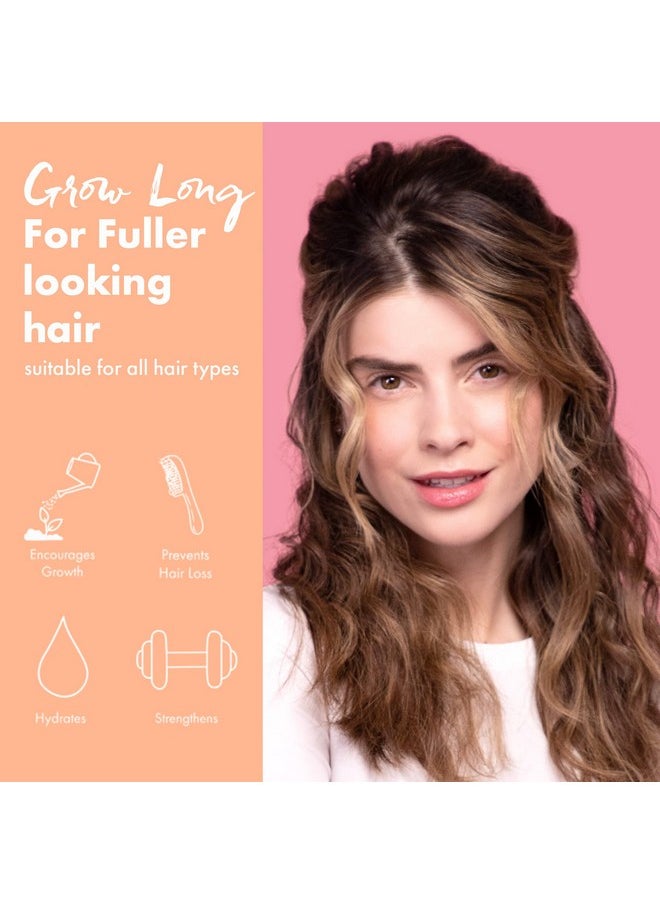 Umberto Giannini Grow Long Root Stimulating Caffeine Shampoo For Hair Growth - Vegan and Cruelty Free Haircare 8.4 FL OZ