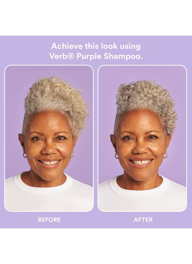 VERB Purple Shampoo - Vegan Toning Shampoo for Blonde, Grey and Silver Hair - Free of Harmful Sulfates and Paraben - Purple Color Corrector to Reduce Yellow Brassy Tones, 12 fl oz