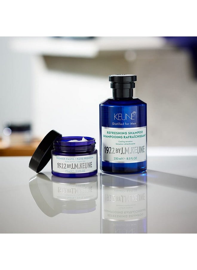 1922 by J.M. Keune Refreshing Shampoo, Invigorating & Cooling Cleanser for Men, 8.5 Fl Oz