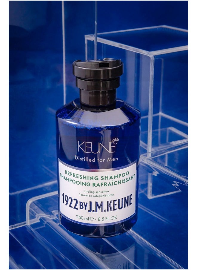 1922 by J.M. Keune Refreshing Shampoo, Invigorating & Cooling Cleanser for Men, 8.5 Fl Oz