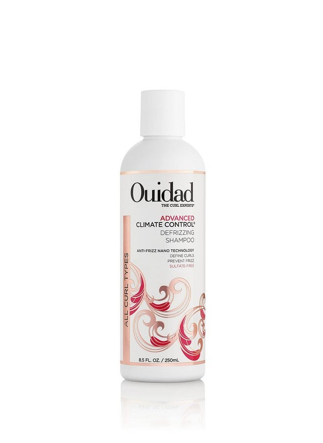 Ouidad Advanced Climate Control Defrizzing Shampoo - 8.5 fl oz, Curl Defining Hair Shampoo, Anti-Frizz Nano Technology, Sulfate-free and Safe for Color-treated Hair, For All Curl Types