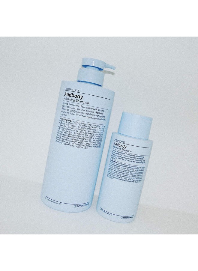 J Beverly Hills Blue Addbody Volumizing Shampoo with Vitamin E Oil for Strong Hair, 12 Oz