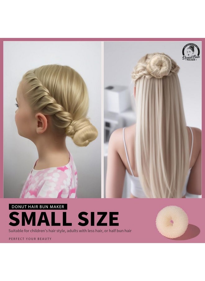 Teenitor Hair Bun Shaper Set with Extra-large, Large, Medium, Small Doughnuts Ring Stylers, 20pcs Blonde Large Bobby Pins