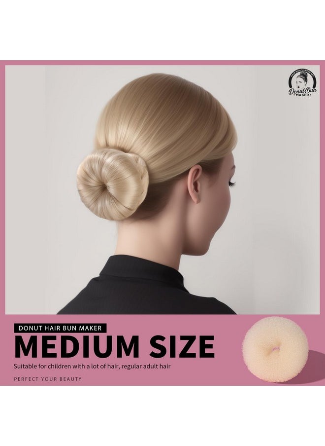 Teenitor Hair Bun Shaper Set with Extra-large, Large, Medium, Small Doughnuts Ring Stylers, 20pcs Blonde Large Bobby Pins