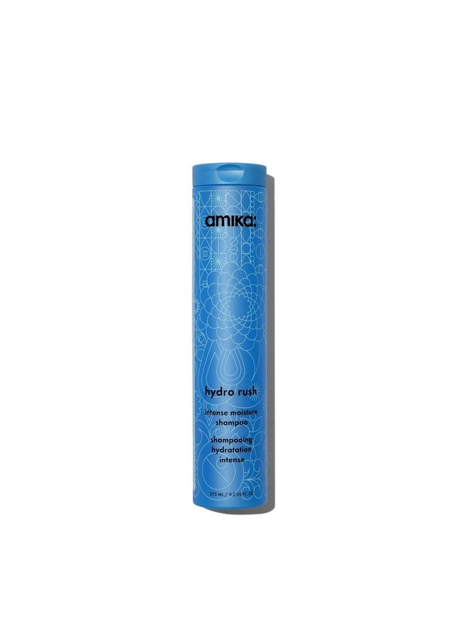 amika hydro rush intense moisture shampoo with hyaluronic acid, 275ml