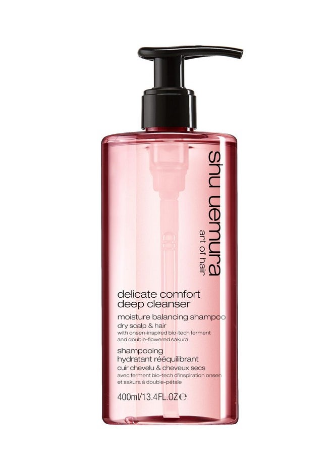 Shu Uemura Delicate Comfort Clarifying Shampoo for Dry Scalp & Hair | Cleanses, Balances, Softens Dry Hair | With Essential Nutrients and Antioxidants