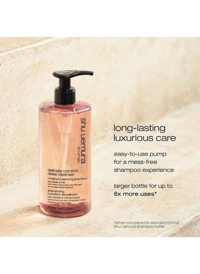Shu Uemura Delicate Comfort Clarifying Shampoo for Dry Scalp & Hair | Cleanses, Balances, Softens Dry Hair | With Essential Nutrients and Antioxidants