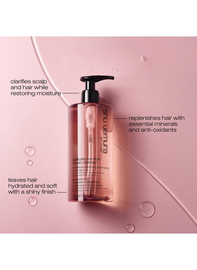 Shu Uemura Delicate Comfort Clarifying Shampoo for Dry Scalp & Hair | Cleanses, Balances, Softens Dry Hair | With Essential Nutrients and Antioxidants