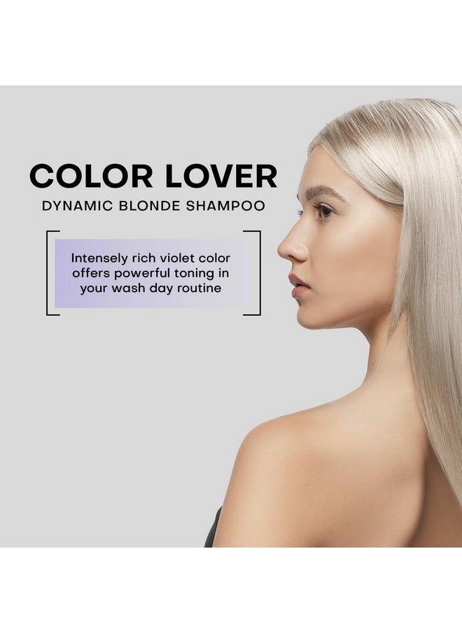 FRAMESI Color Lover Dynamic Blonde Purple Violet Shampoo for Color Treated Hair, 16.91 Fl Oz