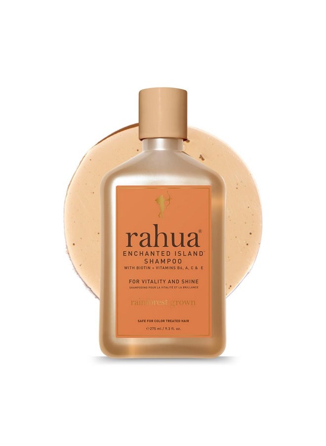 Rahua Enchanted Island Hair Shampoo with Biotin, 9.3 Fl Oz, Supports Strength, Hair Growth & Shine for All Hair Types, Vitamin C, E, A & B6, Coconut Guava Scent, Nourishing Hair Care for Men and Women