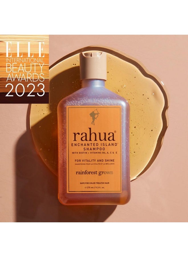 Rahua Enchanted Island Hair Shampoo with Biotin, 9.3 Fl Oz, Supports Strength, Hair Growth & Shine for All Hair Types, Vitamin C, E, A & B6, Coconut Guava Scent, Nourishing Hair Care for Men and Women